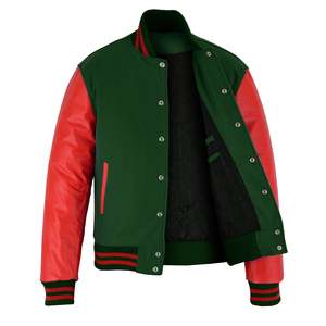 Chaquetas Varsity de invierno personalizadas, de cuero/lana, en oferta online a precio económico. - Product Image 5