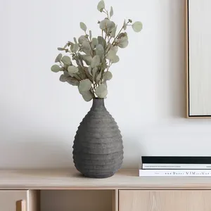 Contemporary Modern Coastal Iron Decorative Flower <b>Vase</b> Elegant Tabletop Eco-Friendly Home Styling Bulk Export Manufacturer - Product Image 2