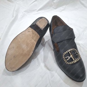 Zapatos de Mujer con Hebilla Estilo Colonial, Zapatos de Cuero Negro con Hebillas para Mujer TT-901 - Product Image 5