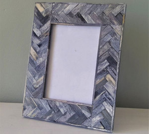 Marco de Fotos Moderno y Elegante con Incrustaciones de Hueso Hecho a Mano, Tamaño Personalizado, Mejor Calidad - Product Image 2