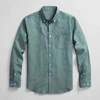 Kemeja Pria Protego Berkualitas Tinggi, Bahan Twill Oxford, Lengan Pendek, Kerah Kancing, Kasual, Bernapas, Katun, Gaya Musim Panas