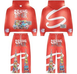 Custom Lightweight Vintage Style Solid Color Cotton Tracksuits Set Hooded Collar Breathable Quick Dry <b>for</b> Winter Eco-Friendly - Product Image 2