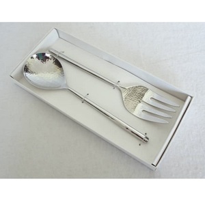 ชุดช้อนส้อมสแตนเลสชุบทองคุณภาพพรีเมียม สำหรับเสิร์ฟสลัด อุปกรณ์ครัว ช้อนส้อมสำหรับเสิร์ฟสลัด ชุดช้อนส้อมบนโต๊ะอาหาร - Product Image 3