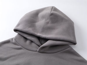 Sweat-shirt à capuche décontracté pour homme en mélange de coton, coupe ample, style streetwear, haut de mode pour tous les jours - Product Image 2