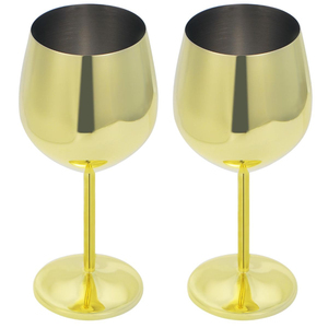 Flûte à champagne en acier inoxydable plaqué or, idéale pour le vin rouge – un accessoire indispensable pour votre collection de verrerie. - Product Image 5