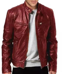 2026 Men's <b>punk</b> style leather <b>jacket</b> with motorcycle elements Stylish men's leather <b>jacket</b> with <b>punk</b> rock elements - Product Image 3