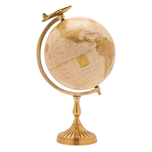 Globe de bureau de direction de luxe |   Carte du monde détaillée avec support en aluminium |   Globe éducatif pour bureau et décoration intérieure - Product Image 1