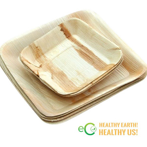 Eco-Friendly Areca Leaf <b>Disposable</b> Palm Leaf <b>Plates</b> for Catering Wedding Party Compostable Tableware From Eco2go Vietnam - Product Image 1