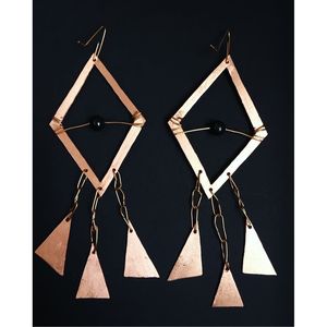 Bijoux de luxe écologiques de style artisanal de qualité supérieure, modèle 1, en cuivre et laiton durables, pour les occasions spéciales, design exclusif - Product Image 6