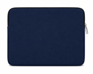 Funda para Portátil de Lona de Algodón de 15.6 Pulgadas con Cierre de Cremallera, Ligera, Duradera, Ecológica, para Protección Diaria del PC de Oficina, Color Azul - Product Image 6
