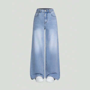 Jeans en denim de coton de qualité supérieure pour femmes, logo personnalisé, usine OEM pour les marques mondiales - Product Image 1