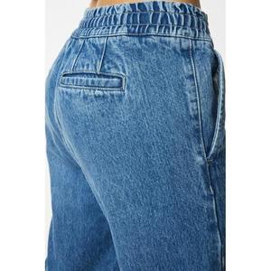 Jean slim taille haute en denim pour femme, coupe décontractée, épais et respirant, nouvelle collection, idéal pour l'extérieur - Product Image 3
