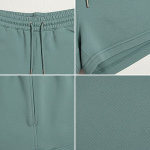 Pantalones Cortos de Felpa de Algodón para Mujer, Cintura Elástica Suave con Cordón, Ropa Casual para el Hogar, OEM, Personalizados, Venta al Por Mayor Directa de Fábrica - Product Image 5