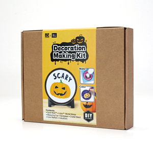 <b>DIY</b> Halloween Concrete Craft <b>Kit</b> - Spooky Pumpkin Coaster Making Set for Family Craft Night - Creative Holiday Decoration Gift - Product Image 5