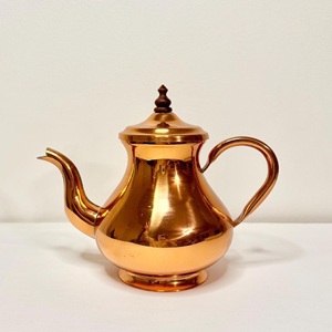 Increíble Tetera de Cobre Puro con Acabado Plateado y Detalles en Latón para Servir Té en Casa, Hotel o Cocina, Utensilios de Cocina para Café - Product Image 3