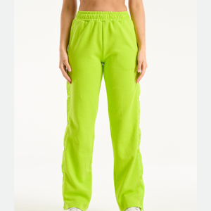 Pantalon de jogging taille haute pour femme, couleur unie, coupe ample, décontracté, avec cordon de serrage, jambe droite, idéal pour le yoga et le fitness en hiver - Product Image 4