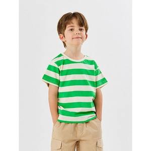 T-shirt décontracté haut de gamme coréen pour enfants OZKIZ T08 2-7 ans – Tissu tricoté tendance pour l'été – Vente en gros - Product Image 1