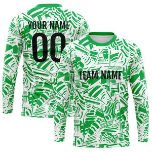 เสื้อยืดแขนยาวพิมพ์ซับลิเมชันตามสั่งเครื่องแต่งกายสั่งแบบกำหนดเองได้ - Product Image 1