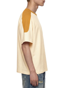 T-shirt oversize, t-shirt color block, t-shirt streetwear, t-shirt à épaules tombantes, chemise oversize unisexe, mode minimaliste, haute qualité - Product Image 3