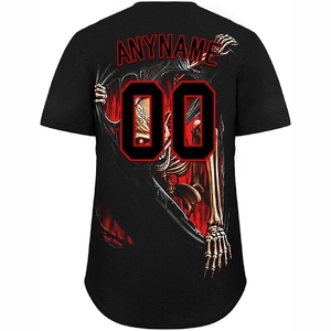 Maillots de baseball respirants sublimés avec tissu extensible pour l'équipement des équipes sportives professionnelles - Product Image 3