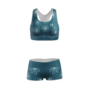 Ensemble de yoga 2 pièces pour femme, taille haute, sans manches, col rond, extensible dans quatre directions, séchage rapide, anti-plis, anti-transpiration - Product Image 5