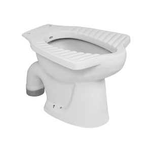 Inodoro de Una Pieza Moderno y Lujoso, Cerámica Blanca, Sifón en S, Inodoro de Piso - Product Image 1
