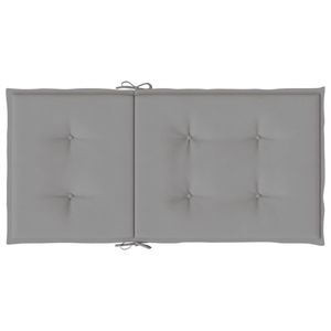 4 coussins de chaise de jardin gris 39.4 "x 19.7" x 1.2 "coussins d'extérieur en tissu Oxford - Product Image 6