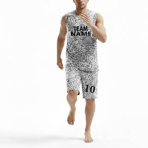 เสื้อบาสเก็ตบอลระบายอากาศได้ดีและทนทาน ขายส่งจากโรงงาน ชุดฝึกซ้อมปรับแต่งได้พร้อมชื่อทีม - Product Image 5