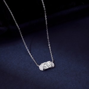 Bijoux Collier Boucles d'Oreilles de Luxe Léger S925 Sterling Silver Mothers Day Birthstone Women's Initial <span class=keywords><strong>Mom</strong></span> And Daughter Necklace - Product Image 3