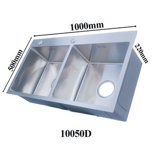 Évier en acier inoxydable à cuvette unique de conception de cascade moderne fait à la main facile à installer pour les cuisines contemporaines élégantes - Product Image 4