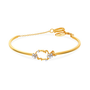 Pulsera Ajustable Floral en Oro Rosa con Dije de Flor de Cristal |   Joyería Elegante de Moda para Mujer |   Delicada Pulsera para Uso Diario - Product Image 2