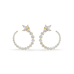 Pendientes de Diamantes Cultivados en Laboratorio de 2.65Ct con Múltiples Formas, Corte Marquise y Redondo, Oro de 14K, Estilo Único y Ligero, Suministro al por Mayor B2B - Product Image 6