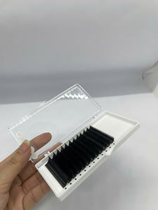 Extensions de cils individuels en vison faits à la main, courbure CC/DD, plateau noir mat, volume doux, pour vente en gros, marque privée - Product Image 4