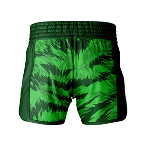 Pantalones Cortos de Boxeo LUUK INTERNATIONAL, Diseño Diagonal Rojo, Impresión por Sublimación, Secado Rápido, 100% Poliéster, Unisex, Ropa de Artes Marciales para Adultos - Product Image 5