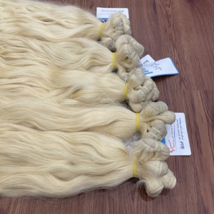 Extensiones de Cabello Ondulado Rubio 613 de Moda en 2026, Hechas con Cabello Humano Vietnamita de Primera Calidad, Sin Enredos, Sin Caída - Product Image 4