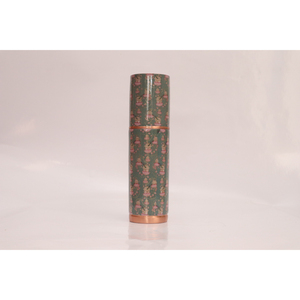 Premium Pure Copper Water Bottle and Glass Set Meena Printed Digital Design Jointless Ayurvedic Vessel for Health & Wellness - Product Image 1