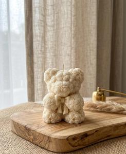 Luxury Handmade Rose Bear <b>Candle</b> Aromatherapy Decorative Teddy Bear <b>Candle</b> Gift Romantic Scented Flower <b>Candle</b> for Home Decor - Product Image 4
