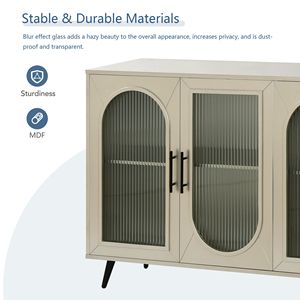 Mobile TV Regolabile in Legno per TV da 65+ Pollici, Mobile Contenitore con Ripiani, Consolle TV Multimediale per Soggiorno e Camera da Letto - Product Image 5