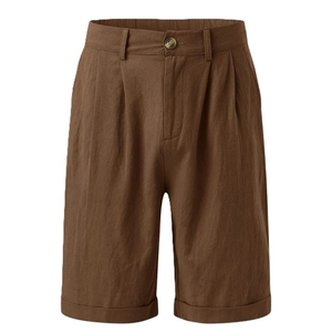 Shorts pour hommes personnalisés, très demandés sur le marché, en coton non tissé polaire uni, séchage rapide, taille élastique, pour la gym et la course à pied, vente en gros - Product Image 3