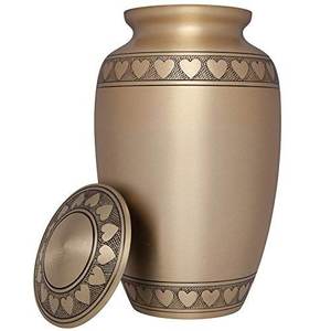 Urne funéraire artisanale en métal de haute qualité, conteneur personnalisé pour cendres d'adultes et de bébés, souvenir commémoratif à bas prix - Product Image 2