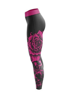 Leggings de sport pour femmes, décontractés, en coton/bambou, imprimé léopard, respirants, taille haute, longueur genou, sans couture, pour yoga, gym, fitness - Product Image 3