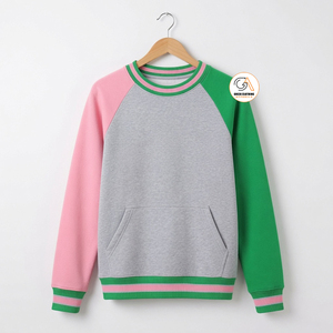 <b>Women's</b> <b>White</b> Greek Clothing Apparel Crewneck Fleece Sweatshirt Front Pocket Eco-Friendly Quick Dry Breathable 100% Cotton - Product Image 5