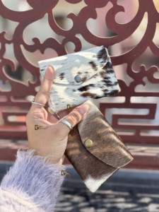 Porte-monnaie en cuir de vachette véritable à poils, mini pochette de créateur, porte-cartes, cadeau tendance, vente chaude - Product Image 2