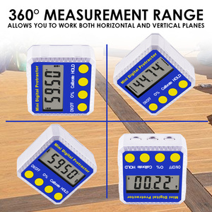 Medidor de Ángulos Digital con Base Magnética y Pantalla LCD |   Inclinómetro Portátil para Mecanizado y Carpintería - Transportador de Ángulos de Alta Precisión - Product Image 1