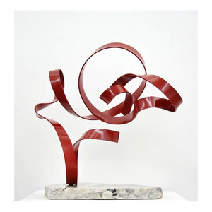 Sculpture en aluminium moderne de style designer – Pièce de décoration intérieure haut de gamme - Product Image 6