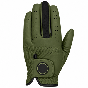 Guante de Golf de Cuero Genuino Gris, Transpirable, para Mano Izquierda, con Cierre de Velcro - Product Image 2