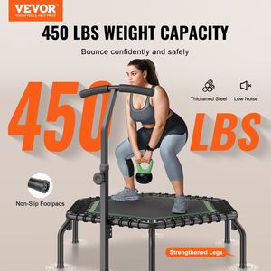 Mini Trampolín de Ejercicio Interior de 54.5 Pulgadas para Adultos, Trampolín con Asa para Entrenamiento Deportivo al Aire Libre - Product Image 2