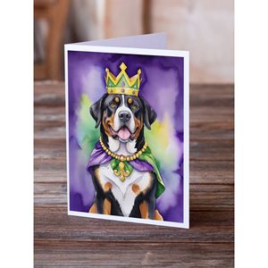Lunatique A7 Taille 5x7 Cartes de Notes Vierges Pack 8 Plus pour Swiss Mountain Dog King Mardi Gras Cartes de Voeux avec Enveloppes - Product Image 2