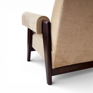 Sillón de Terciopelo Estilo Chandigarh, Moderno de Mediados de Siglo, de Madera Maciza, Retro, para Sala de Estar, Venta al Por Mayor - Product Image 5