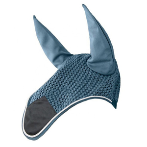 Voile anti-mouches respirante pour cheval avec logo personnalisé, en maille, pour l'équitation en extérieur, protection longue oreille, anti-mouches - Product Image 2